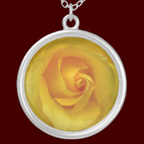 Yellow Rose Necklace Yellow Rose Gifts Keepsake necklaces