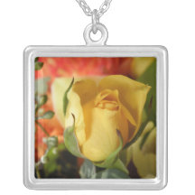 Yellow Rose Necklaces