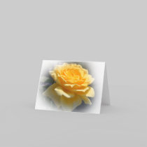 Yellow Rose Note Card cards