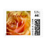 Yellow Rose • October Wedding Stamp