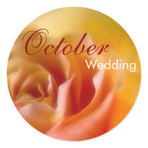 Yellow Rose • October Wedding Sticker by SabineStGreetings Yellow Rose • October Wedding Sticker