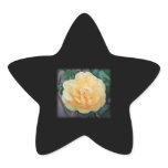 Yellow Rose, on black background. Stickers