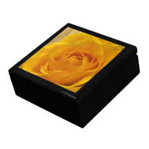 Yellow Rose Petals Keepsake Boxes