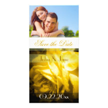 Yellow Rose  /photo  "Save the Date" Photo Cards