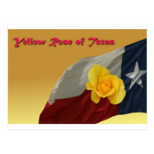 yellow rose post card