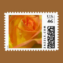 yellow rose postage