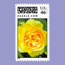 Yellow Rose Postage stamps