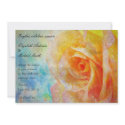 Yellow Rose Rainbow Wedding Invitation by indolilly