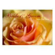 Yellow Rose • Save the Date Mini Card Business Card