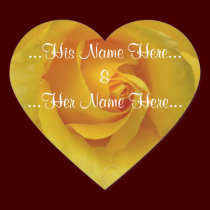 Yellow Rose Sticker Romantic Rose Wedding Sticker stickers
