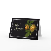 Yellow Rose Sympathy/Condolence Card