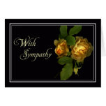 Yellow Rose Sympathy/Condolence Card