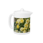 yellow rose teapot