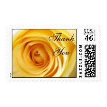 Yellow Rose Thank You Stamp