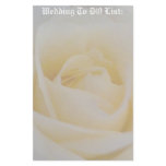 Yellow rose to do list stationary stationery design