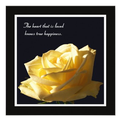 Yellow Rose Vow Renewal Invitation