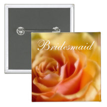 Yellow Rose • Wedding Button