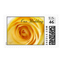 Yellow Rose Wedding Postage