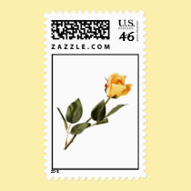 Yellow Rose Wedding Stamp stamps