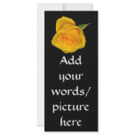 Yellow Rosebud Custom Rack Cards