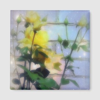 Yellow Roses Refrigerator Magnets