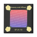 Yellow roses, Save the date wedding photo magnets magnet