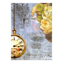 Yellow Roses & Steampunk Invites
