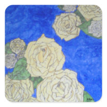 Yellow roses stickers