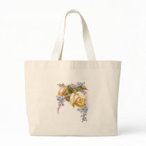 Yellow Roses Victorian Trade Card bags