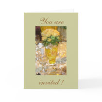 Yellow roses  - You are, invited ! cards