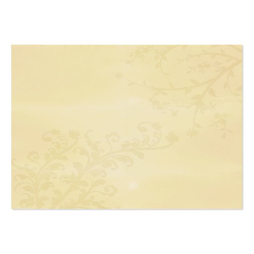Yellow RoseTable Place Card Business Card Template (back side)