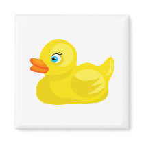 Yellow Rubber Duck Fridge Magnet