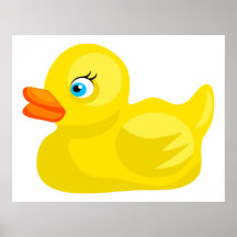 Yellow Rubber Duck Print