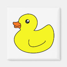 Yellow Rubber Duck Refrigerator Magnets