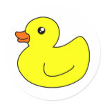Yellow Rubber Duck stickers