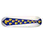Yellow Rubber Duck Tie Skateboard