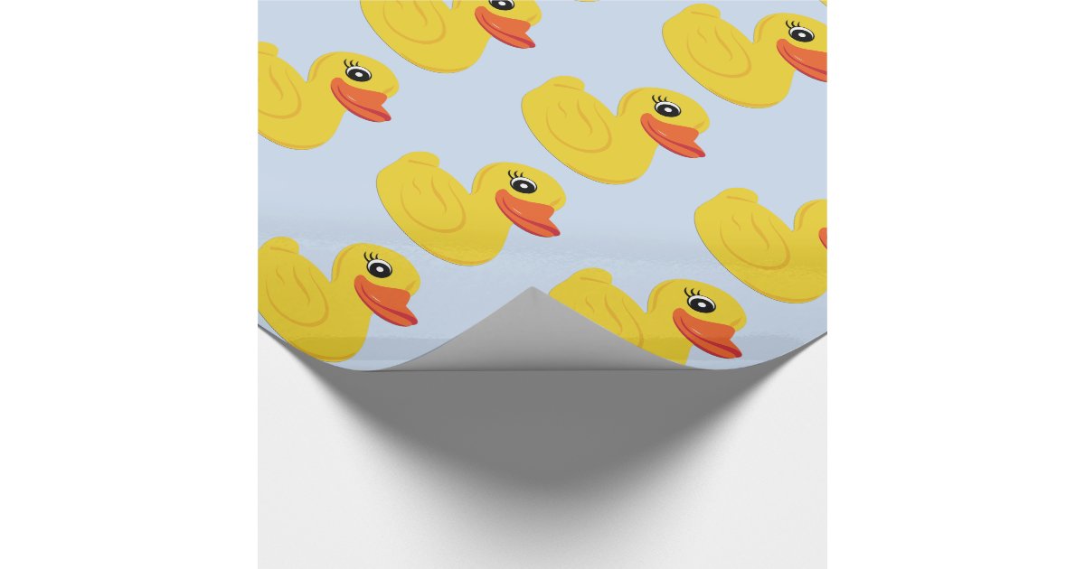 Yellow Rubber Duck Wrapping Paper Zazzle