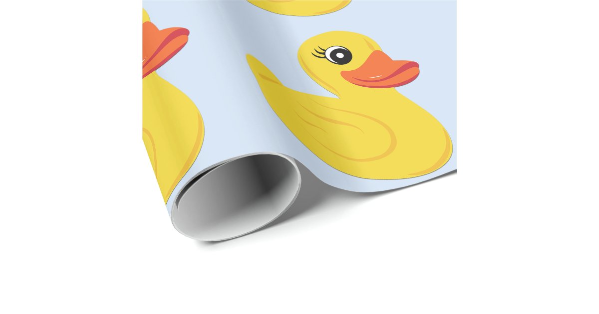 Yellow Rubber Duck Wrapping Paper Zazzle