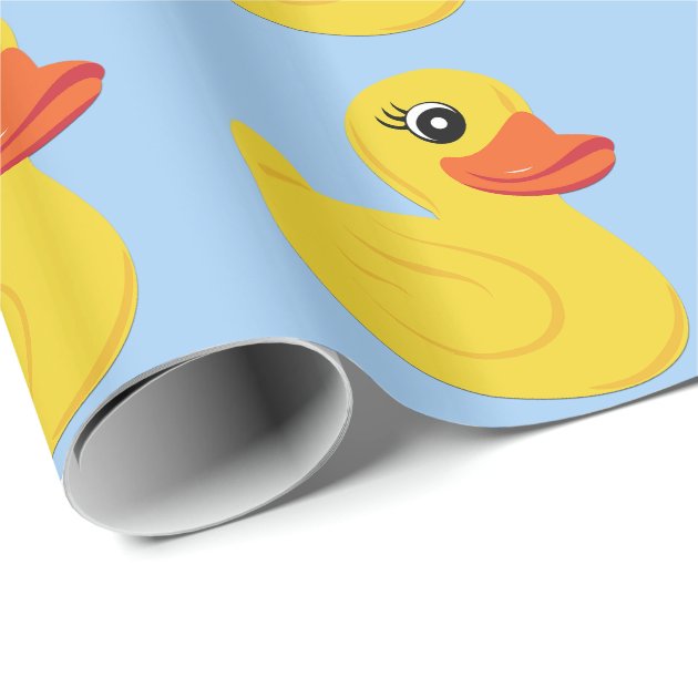 Yellow Rubber Duck Wrapping Paper 3/4