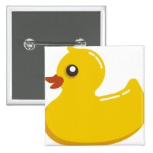 Yellow Rubber Duckie Buttons