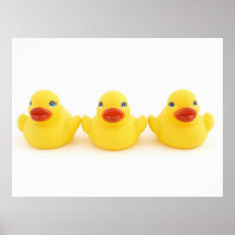 Yellow Rubber Ducks Posters