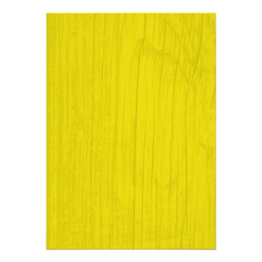 Yellow Rustic Barn Wood Wedding Invitations