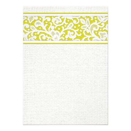 Yellow Rustic Country Burlap Wedding Invitations