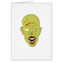 yellow scarred zombie card