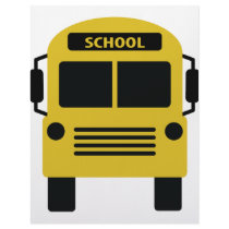 yellow school bus icon letterhead
