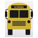 yellow school bus icon letterhead
