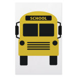 yellow school bus icon stationery