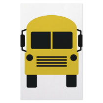 yellow school bus symbol personalized stationery