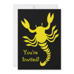 Yellow Scorpion Invitation