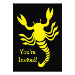 Yellow Scorpion Invitation